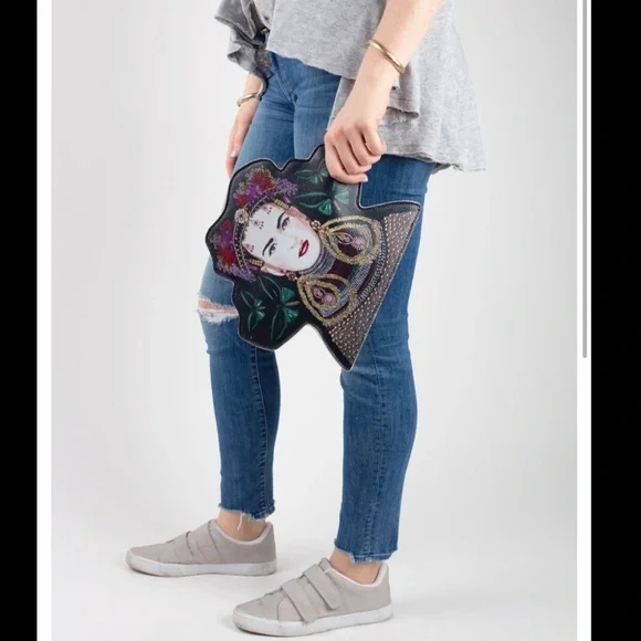 Frida Kahlo Artist Inspired Clutch - Picture 3 of 3